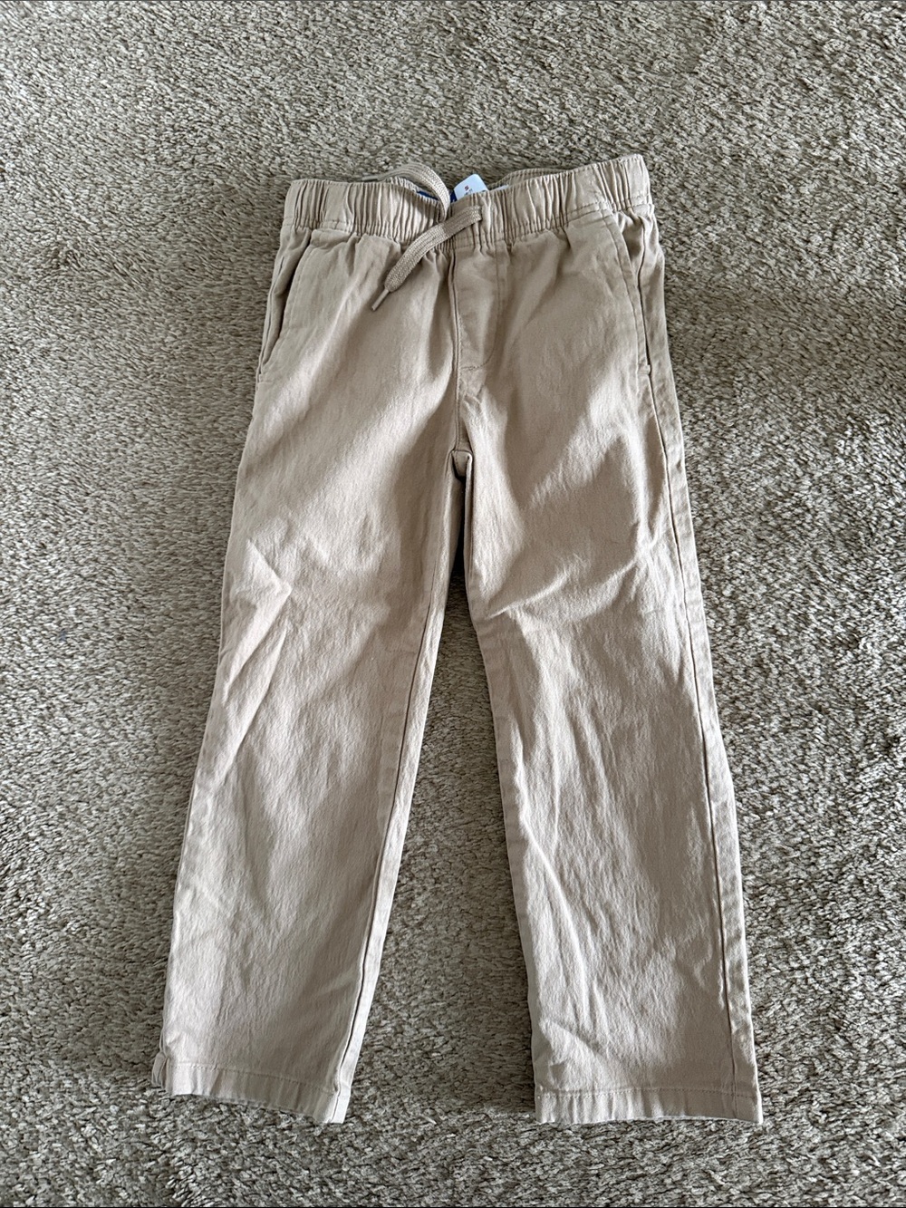 Old Navy Kids Khaki Elastic-Waist Casual Pants size 6-7